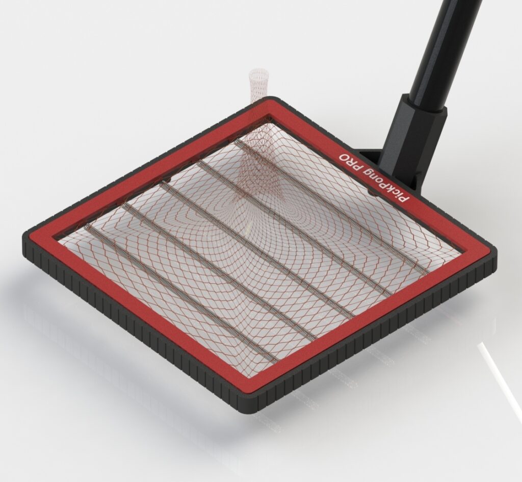 Zbieracz piłeczek PickPong PRO - czerwony