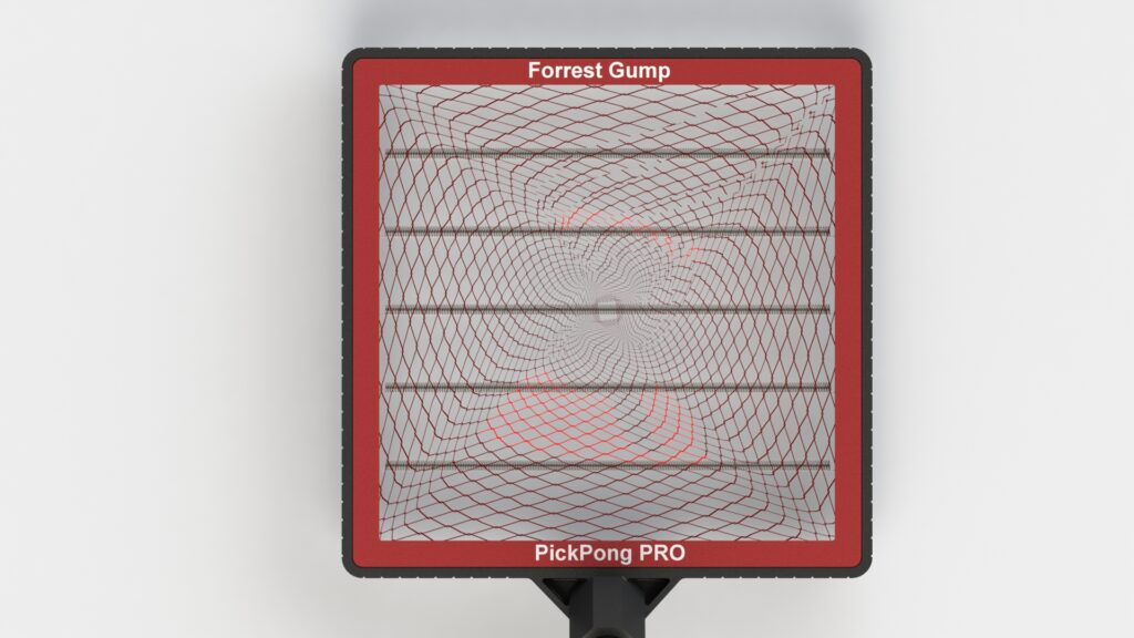 Zbieracz piłeczek PickPong PRO - czerwony, własny tekst